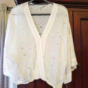 Young Fabulous & broke White Blouse